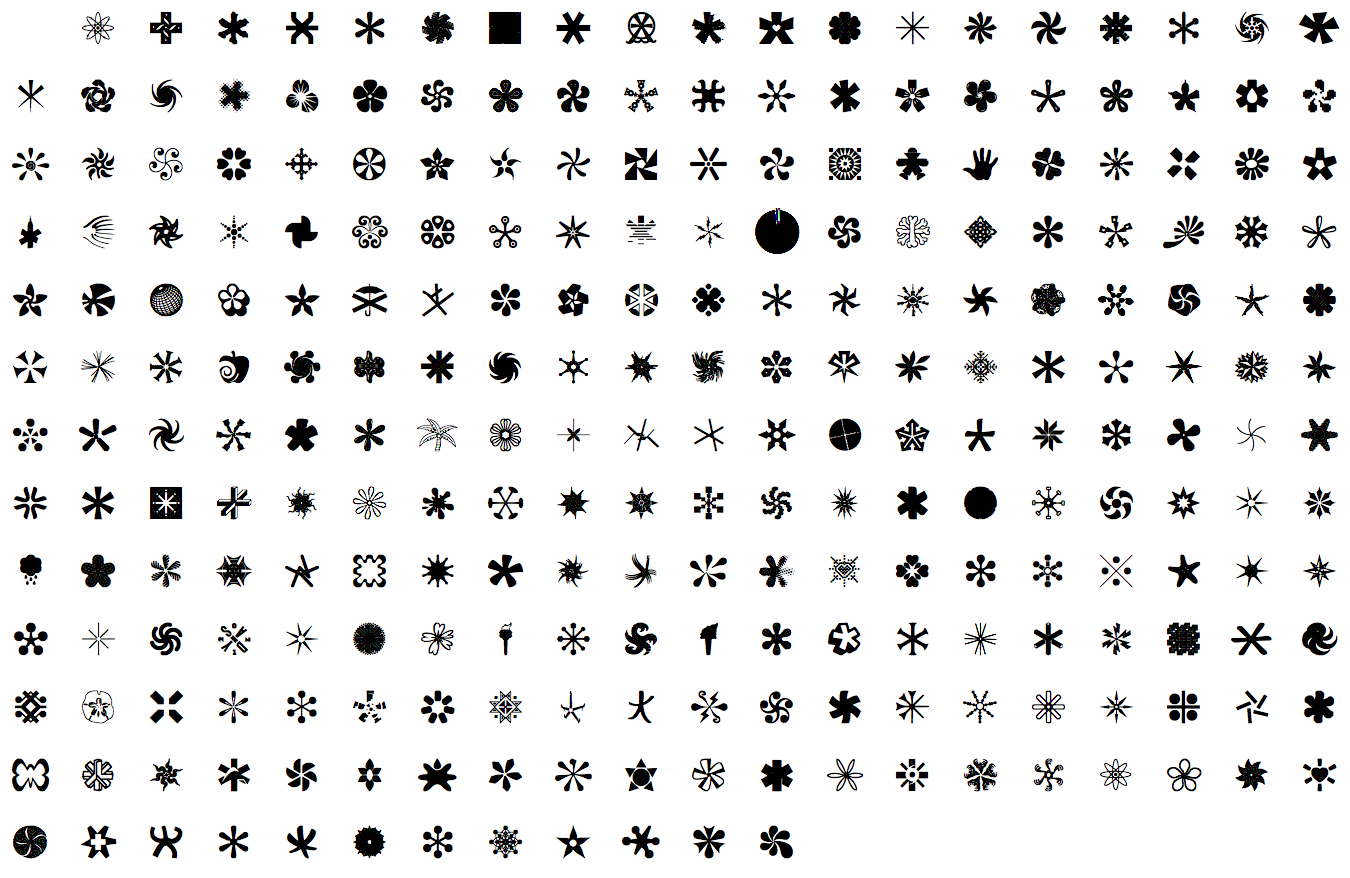 Featured image for “Font Aid VI: Aster Affects — the asterisk glyph I submitted”