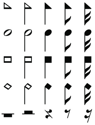 Collins, shape notes